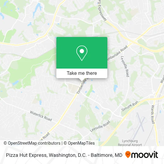 Pizza Hut Express map