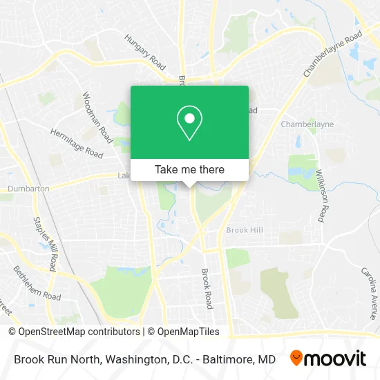 Brook Run North map