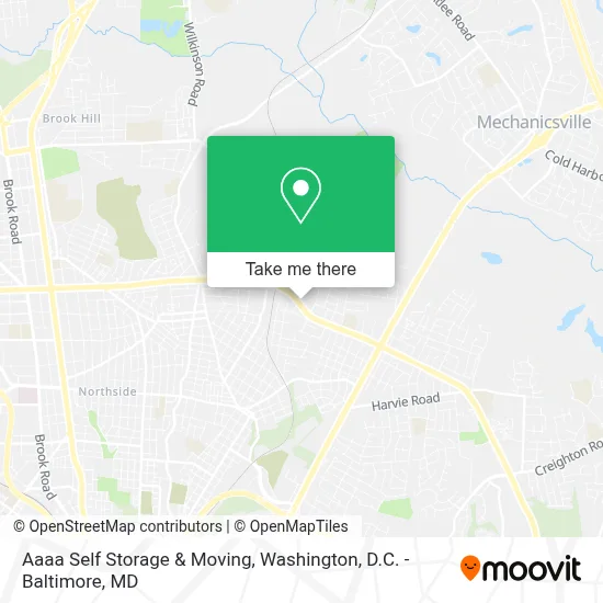 Aaaa Self Storage & Moving map