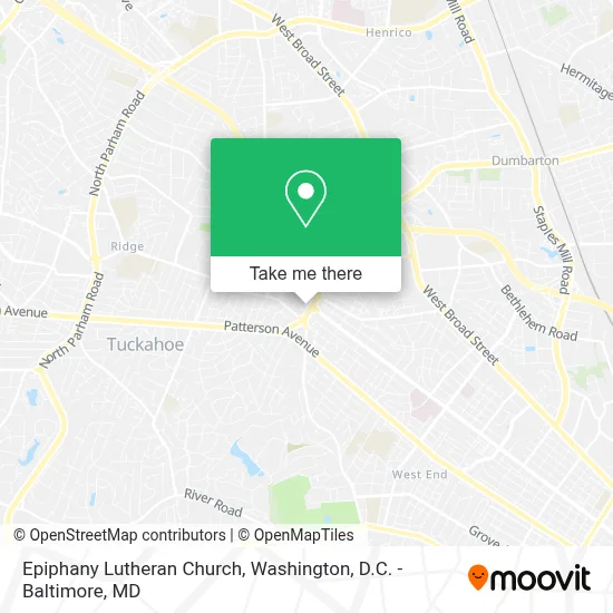Epiphany Lutheran Church map