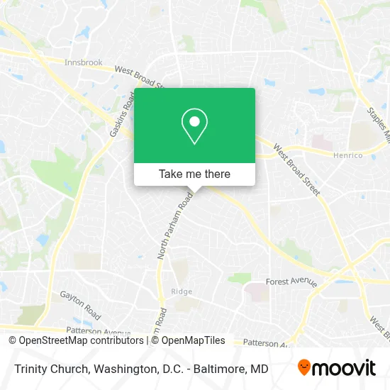 Trinity Church map