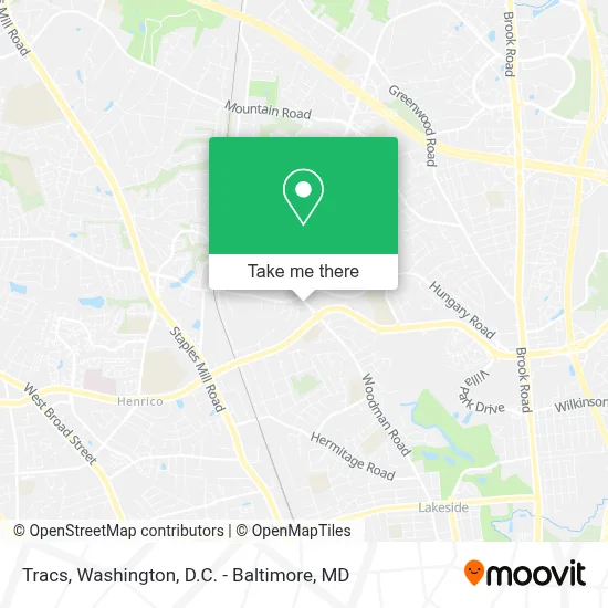 Tracs map
