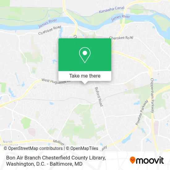 Bon Air Branch Chesterfield County Library map