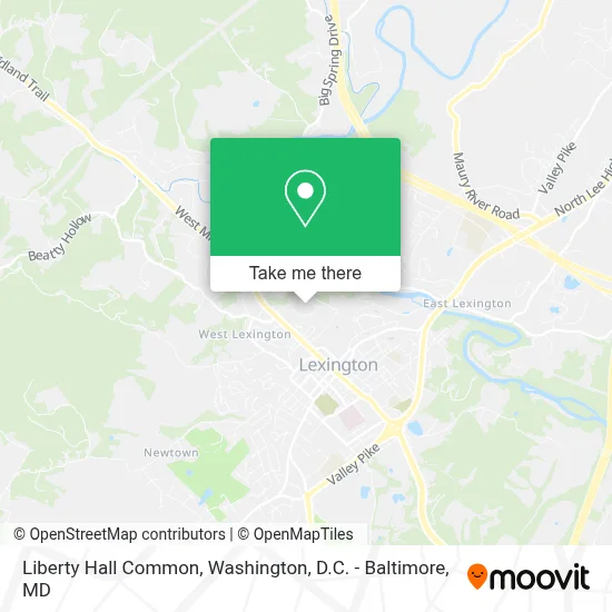 Liberty Hall Common map
