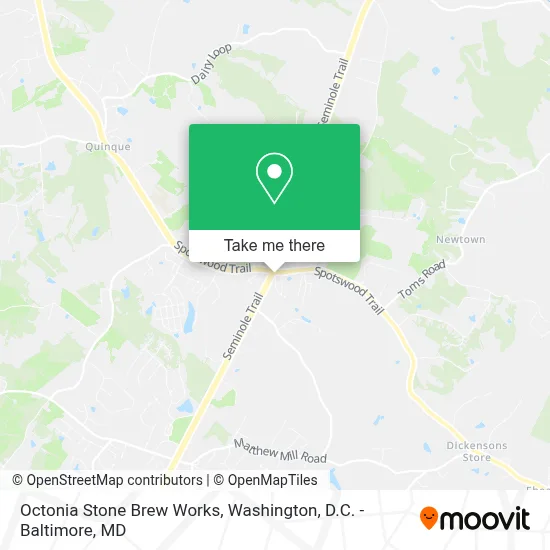 Octonia Stone Brew Works map