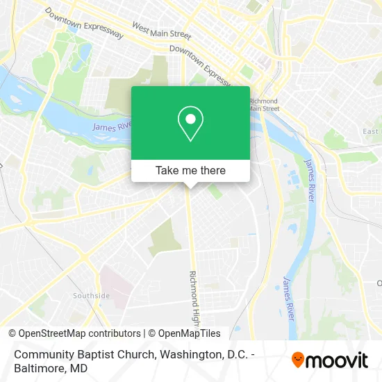 Community Baptist Church map