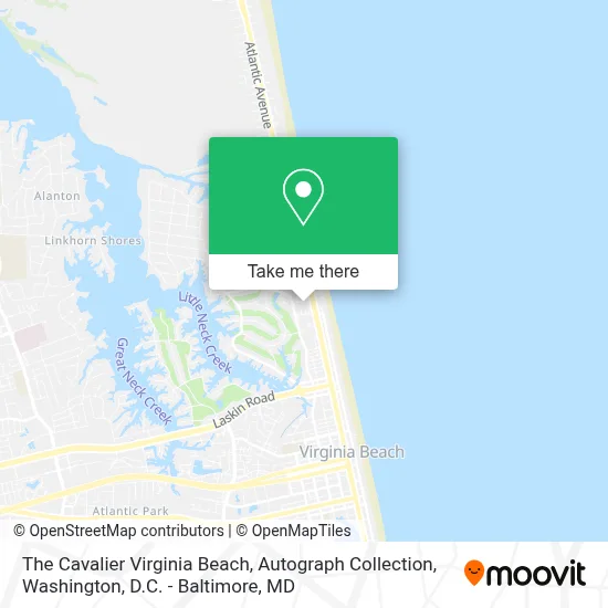 The Cavalier Virginia Beach, Autograph Collection map