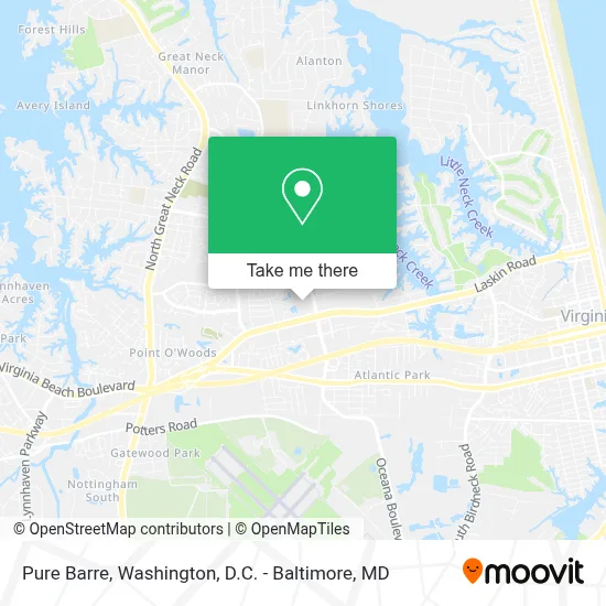 Pure Barre map