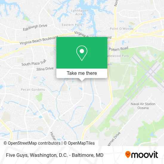Five Guys map