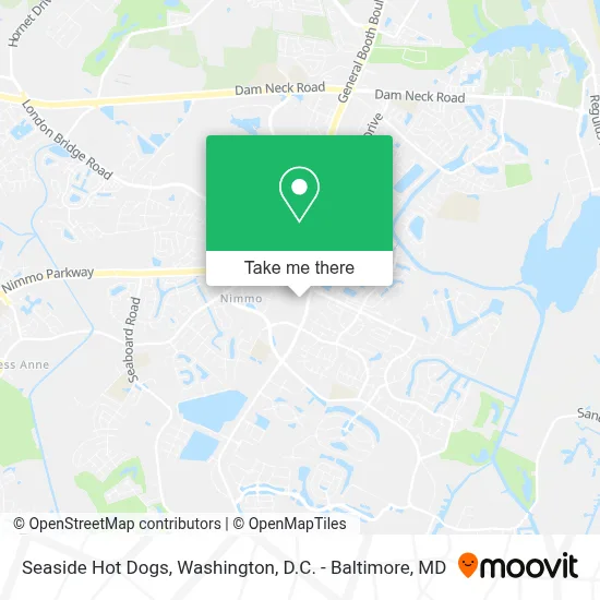 Seaside Hot Dogs map