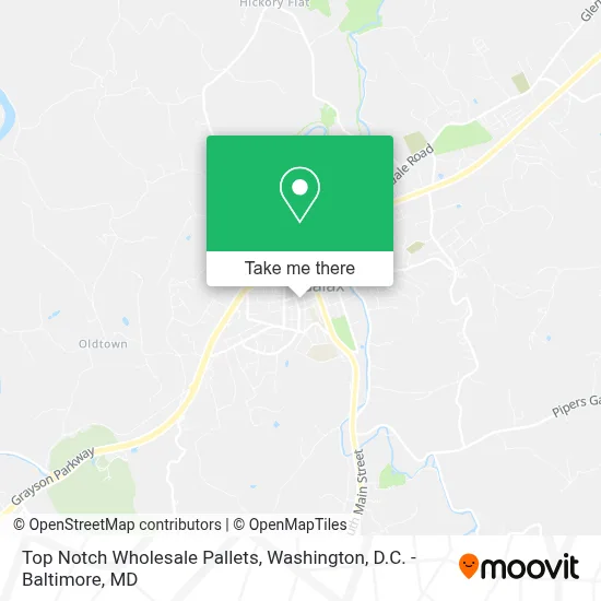Top Notch Wholesale Pallets map