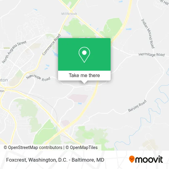 Foxcrest map