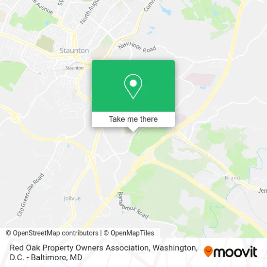 Red Oak Property Owners Association map