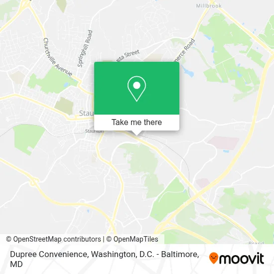 Dupree Convenience map