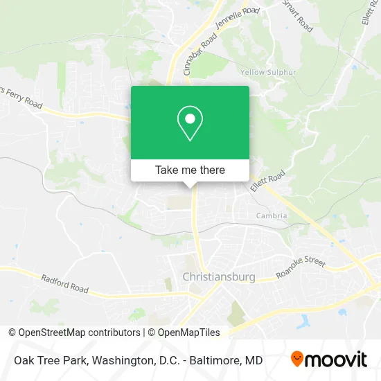 Oak Tree Park map