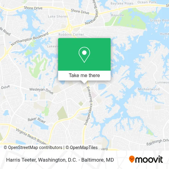 Harris Teeter map