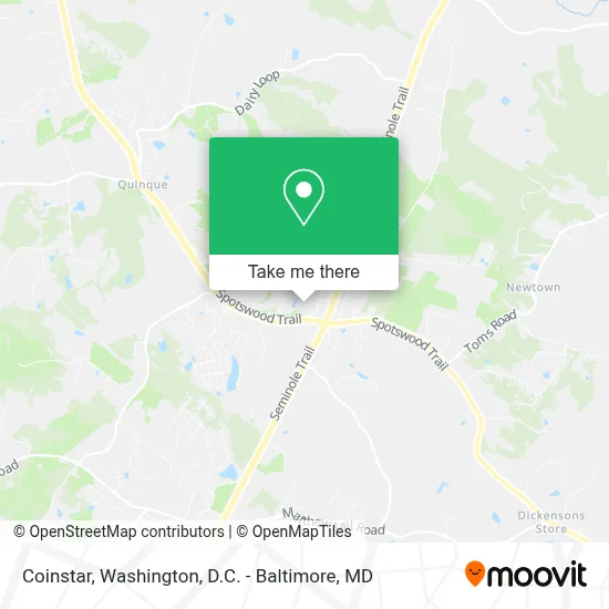Coinstar map