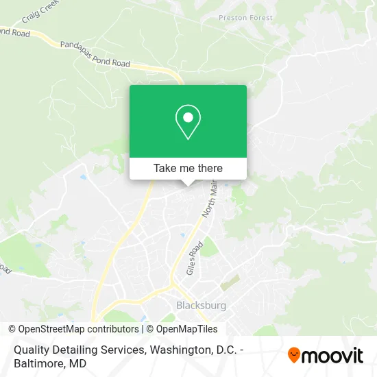 Quality Detailing Services map