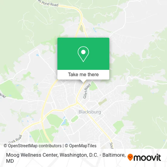 Moog Wellness Center map