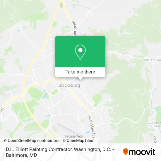 D.L. Elliott Painting Contractor map