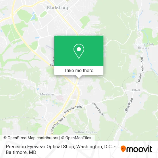 Precision Eyewear Optical Shop map