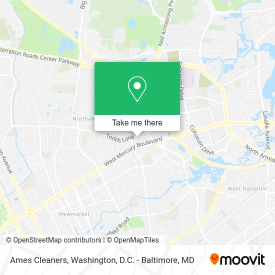 Ames Cleaners map