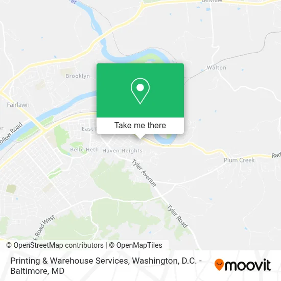Printing & Warehouse Services map