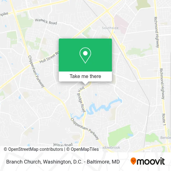 Branch Church map