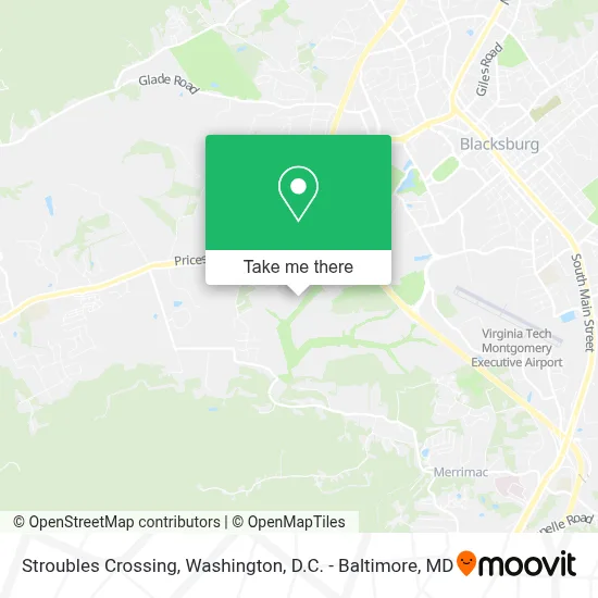 Stroubles Crossing map