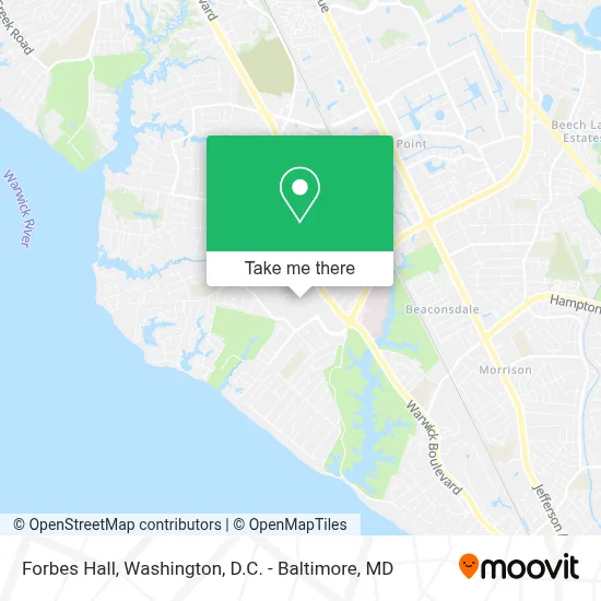 Forbes Hall map