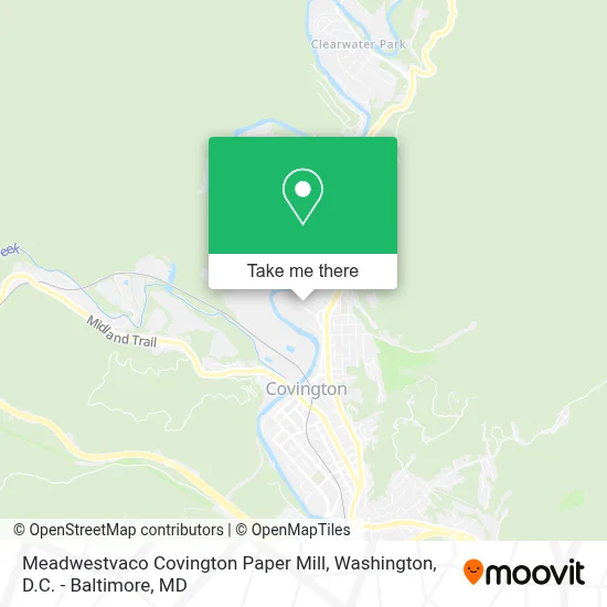 Meadwestvaco Covington Paper Mill map