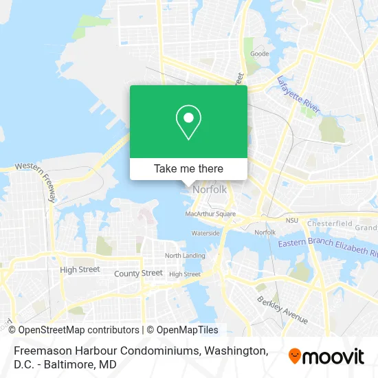 Freemason Harbour Condominiums map