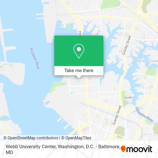 Webb University Center map