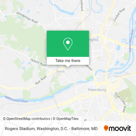 Rogers Stadium map
