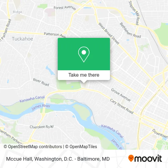 Mccue Hall map