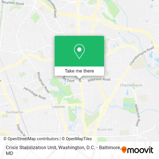 Crisis Stabilization Unit map