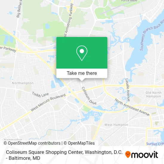 Coliseum Square Shopping Center map