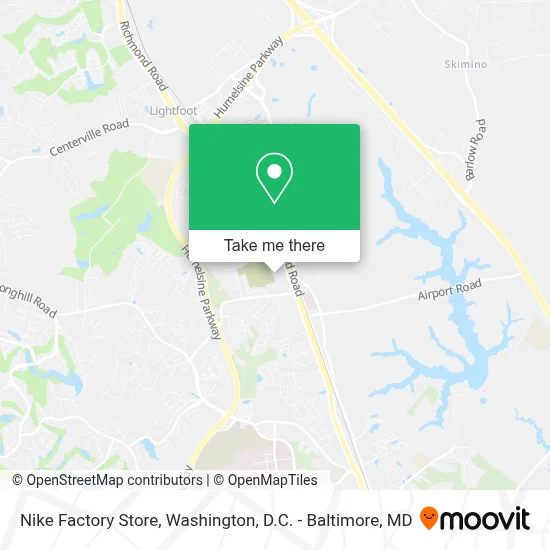 Nike Factory Store map