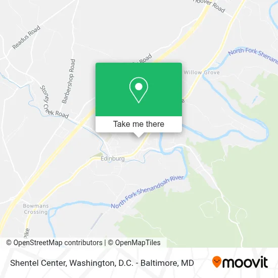 Shentel Center map