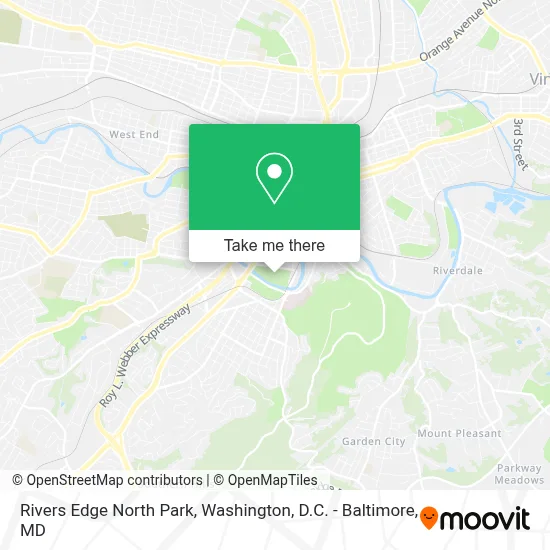Rivers Edge North Park map