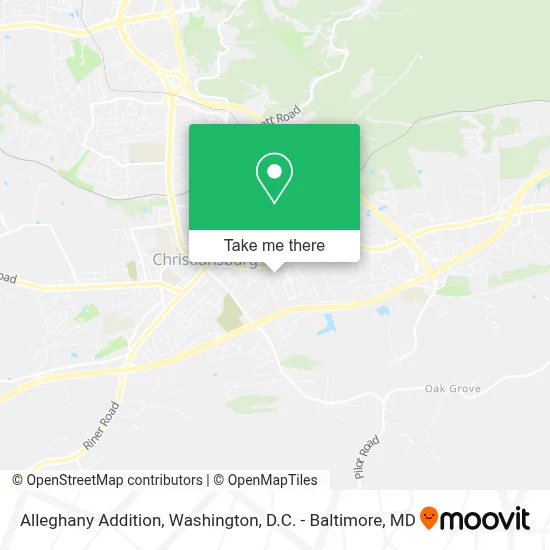 Alleghany Addition map