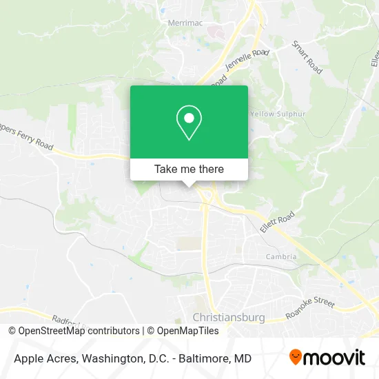 Apple Acres map
