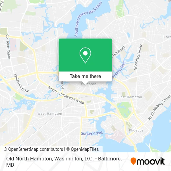 Old North Hampton map