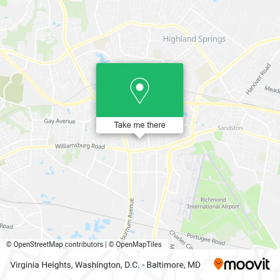 Virginia Heights map