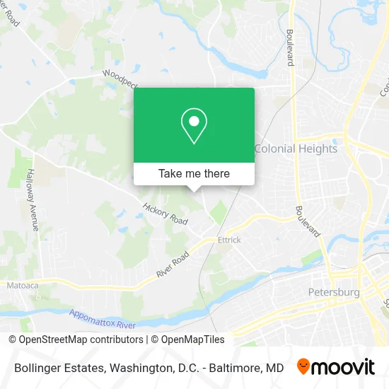 Bollinger Estates map