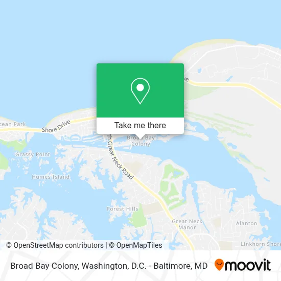 Broad Bay Colony map