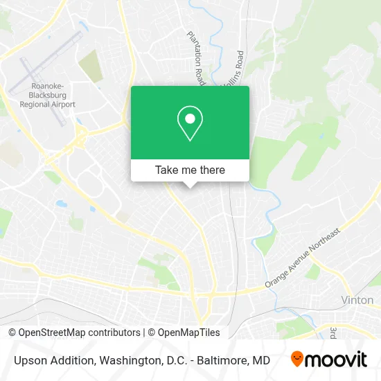 Upson Addition map