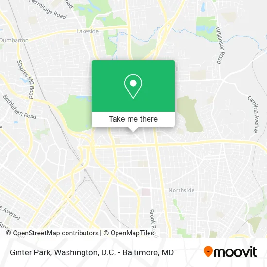Ginter Park map