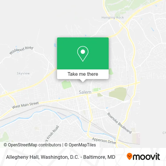 Allegheny Hall map