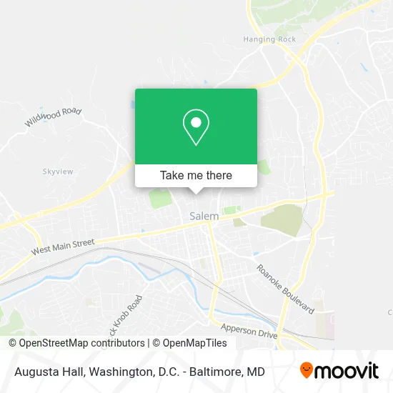 Augusta Hall map